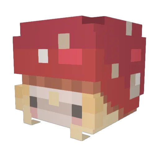 funnyniger_ Minecraft avatar head, 3D render