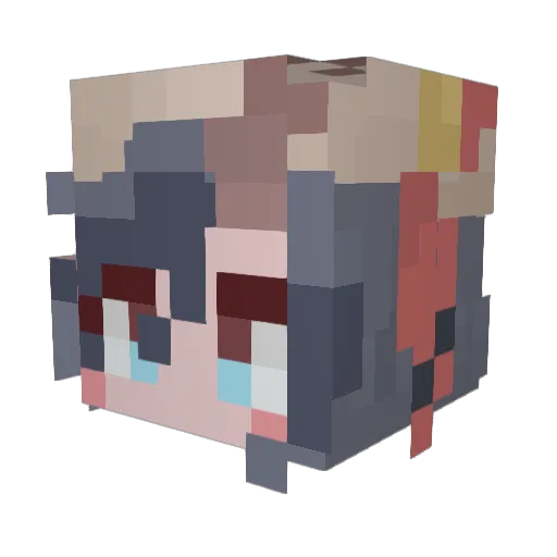 funtans Minecraft avatar head, 3D render