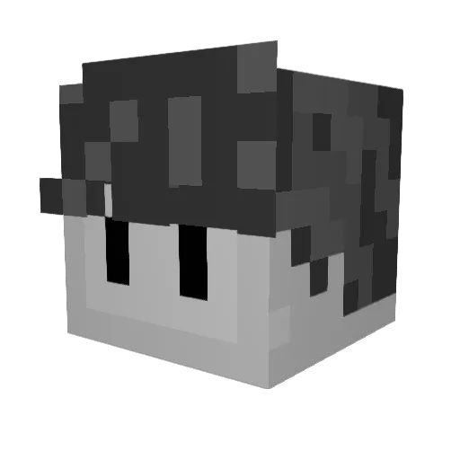 funteee Minecraft avatar head, 3D render