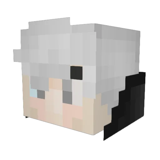 fur4n Minecraft avatar head, 3D render