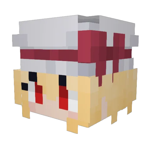 furanxxborag Minecraft avatar head, 3D render