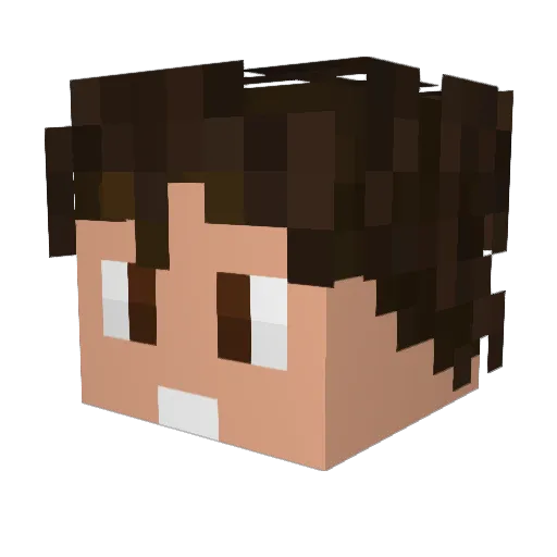 furasK Minecraft avatar head, 3D render