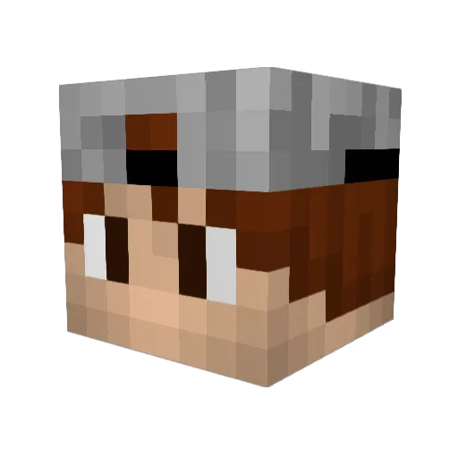 furfi123 Minecraft avatar head, 3D render
