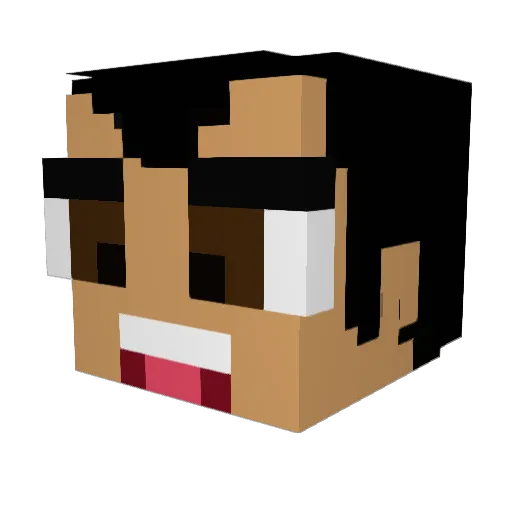 furiclick Minecraft avatar head, 3D render