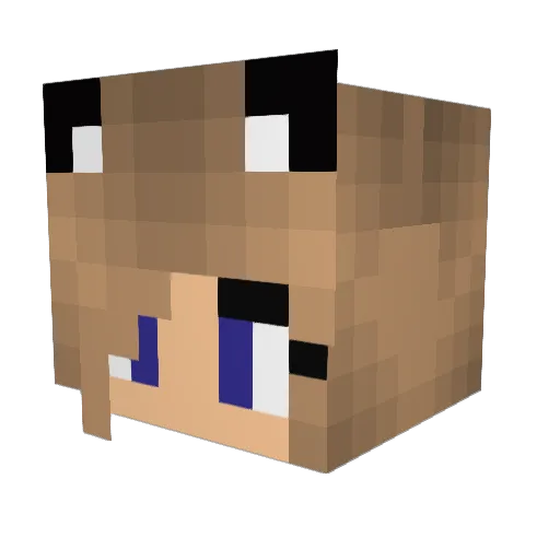 furiegame Minecraft avatar head, 3D render