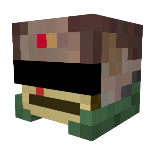 furio06 Minecraft avatar head, 3D render