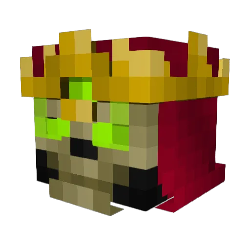 furiousTjr Minecraft avatar head, 3D render