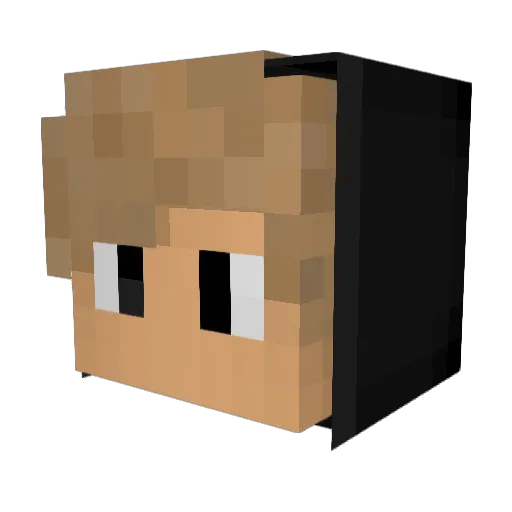 furious_JV Minecraft avatar head, 3D render