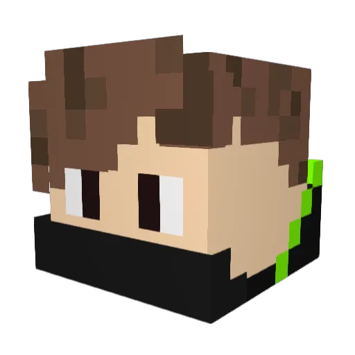 furiousgeorge_1 Minecraft avatar head, 3D render