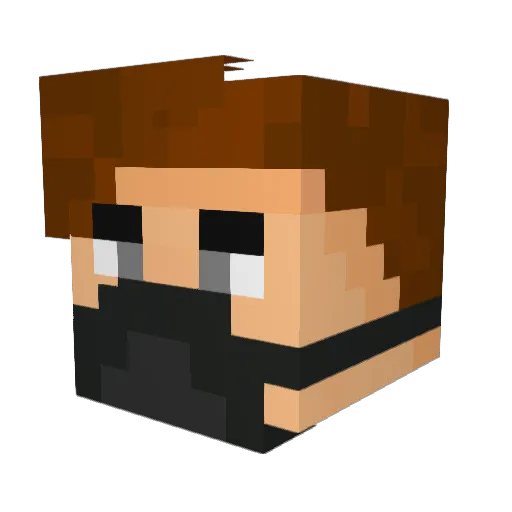 furioushulks Minecraft avatar head, 3D render