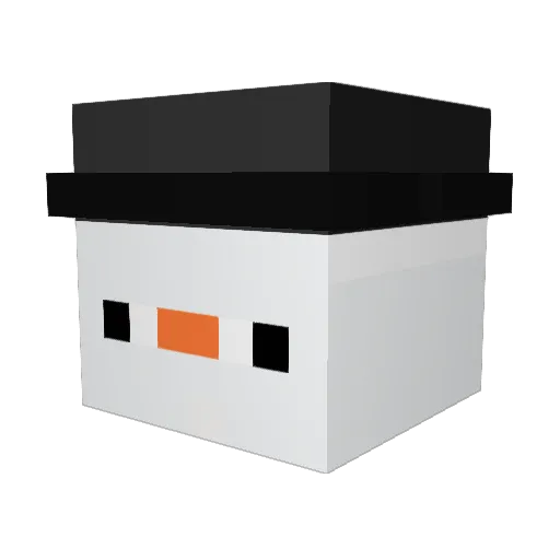 furioustom Minecraft avatar head, 3D render