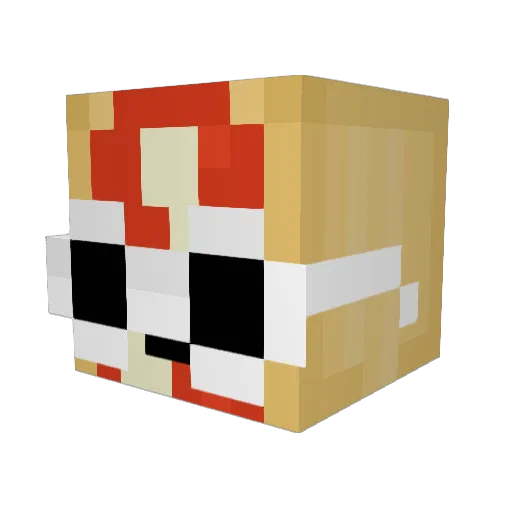 furiusxd Minecraft avatar head, 3D render