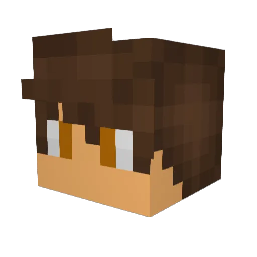 furkan1k Minecraft avatar head, 3D render