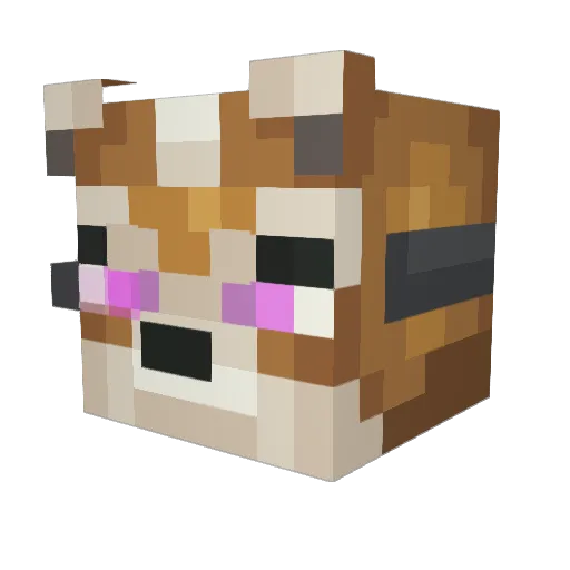 furkanqee Minecraft avatar head, 3D render