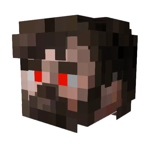 furkansin Minecraft avatar head, 3D render