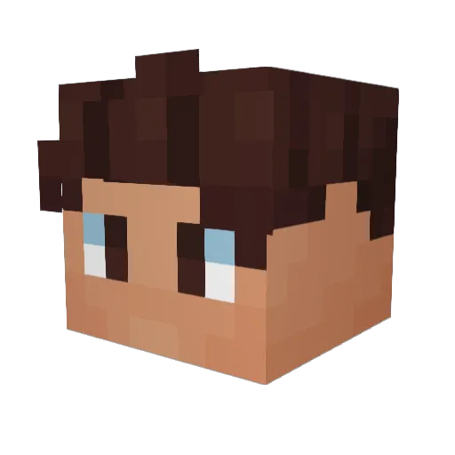 furo111 Minecraft avatar head, 3D render