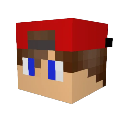 furo3000 Minecraft avatar head, 3D render