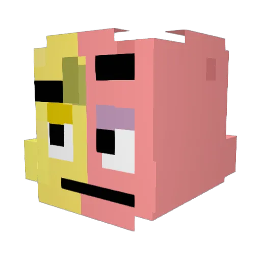 furqanyz Minecraft avatar head, 3D render