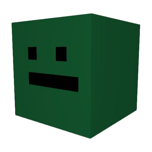 furrg Minecraft avatar head, 3D render