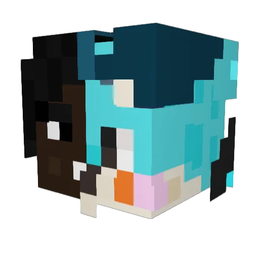 furryboy65783 Minecraft avatar head, 3D render