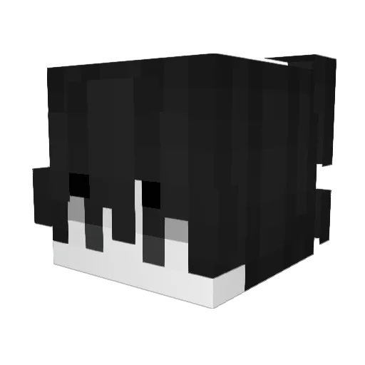 furryflowhd Minecraft avatar head, 3D render