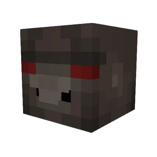 furrymachete Minecraft avatar head, 3D render