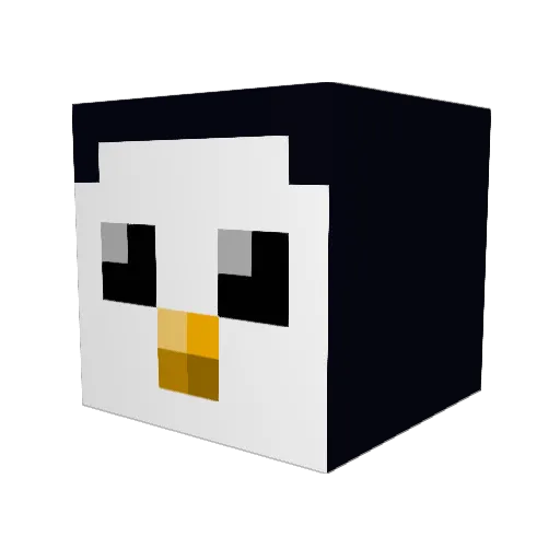 furrypants Minecraft avatar head, 3D render