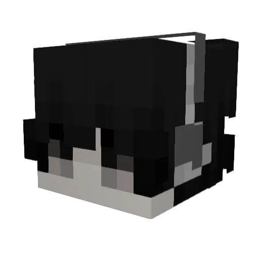 furuoki Minecraft avatar head, 3D render