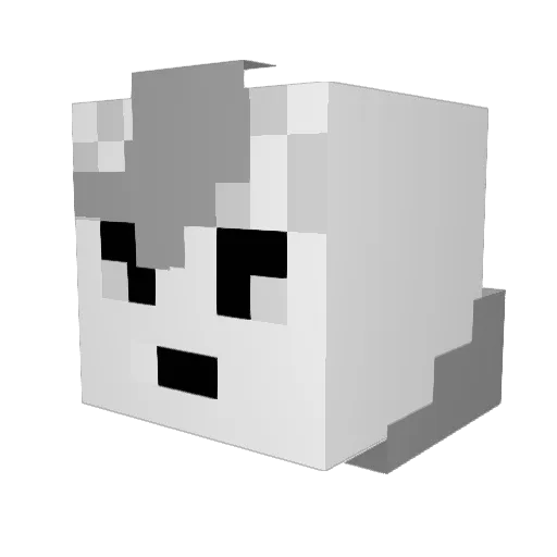 furusu605 Minecraft avatar head, 3D render