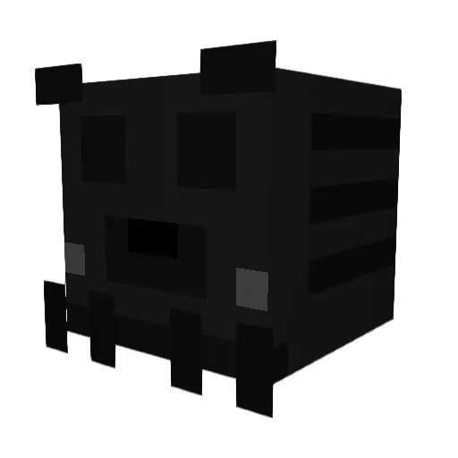 fury_bad Minecraft avatar head, 3D render
