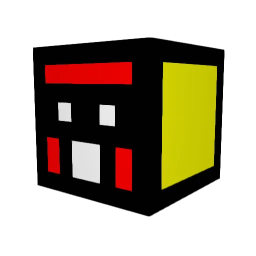 fuscht Minecraft avatar head, 3D render