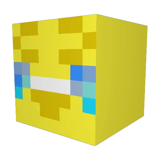 fusionlds Minecraft avatar head, 3D render
