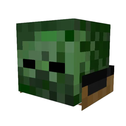 futa1212 Minecraft avatar head, 3D render