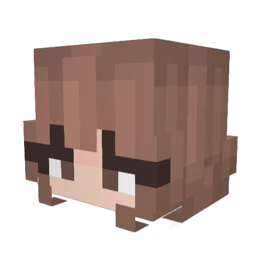 futaoni Minecraft avatar head, 3D render