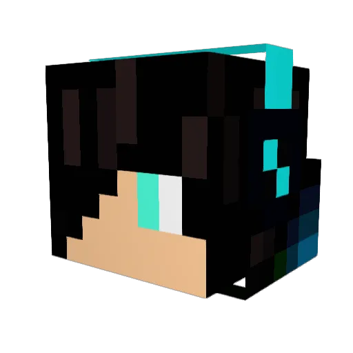 futo123 Minecraft avatar head, 3D render