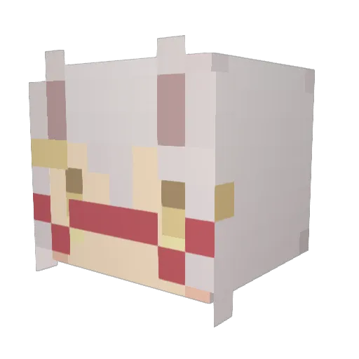 futonside Minecraft avatar head, 3D render