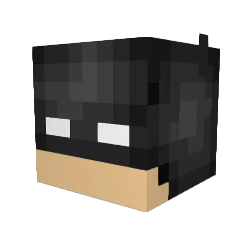 futschikago Minecraft avatar head, 3D render