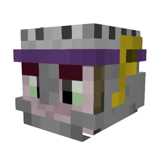 future5 Minecraft avatar head, 3D render