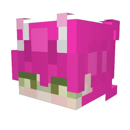 futureex Minecraft avatar head, 3D render
