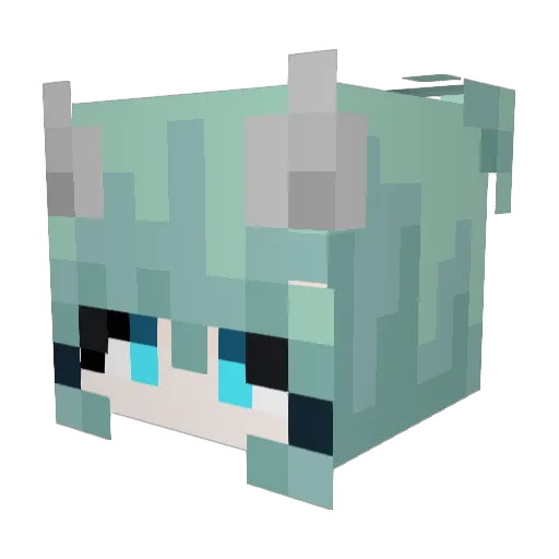 futuresharks Minecraft avatar head, 3D render
