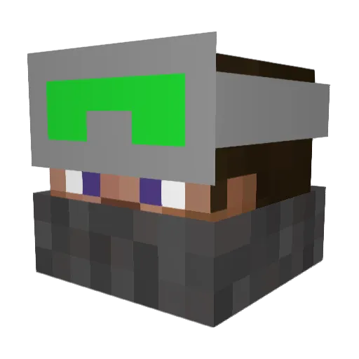 futuride Minecraft avatar head, 3D render