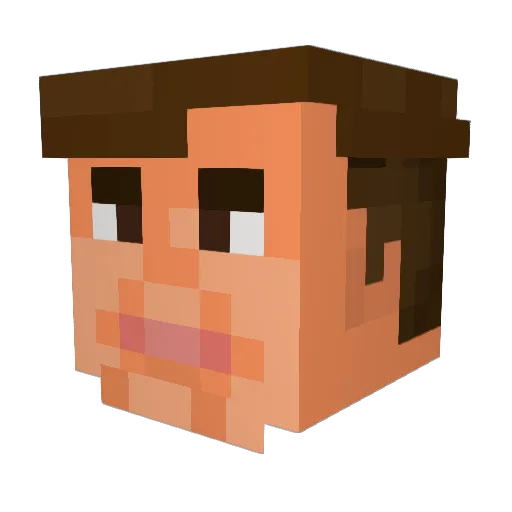 futzy08 Minecraft avatar head, 3D render