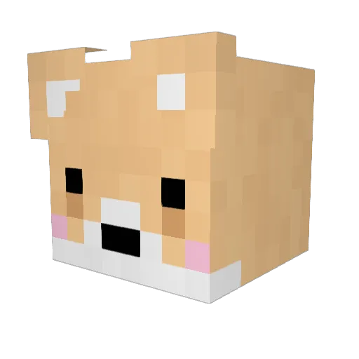 fuu_0926 Minecraft avatar head, 3D render