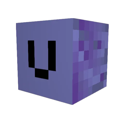 fuwarin_ Minecraft avatar head, 3D render