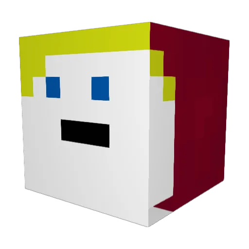 fuzball202020 Minecraft avatar head, 3D render