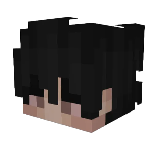 fuze_IIIII Minecraft avatar head, 3D render