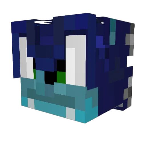 fuzzle35 Minecraft avatar head, 3D render