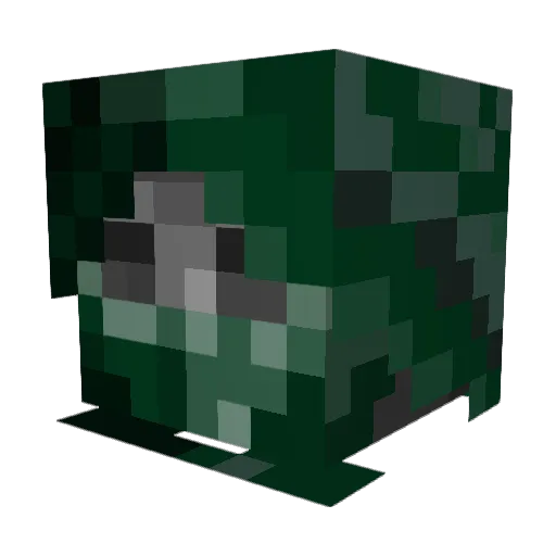 fuzznow2 Minecraft avatar head, 3D render