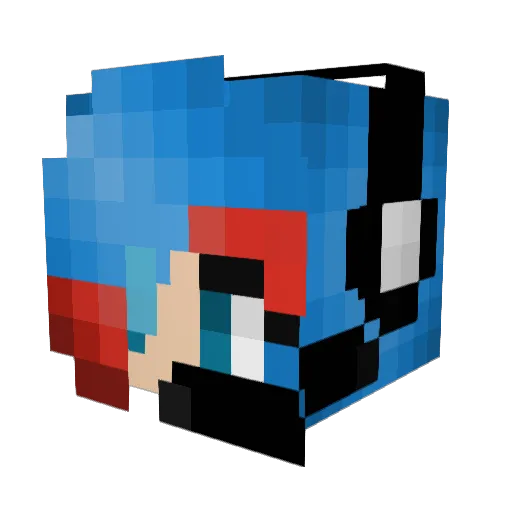 fuzzy3120 Minecraft avatar head, 3D render