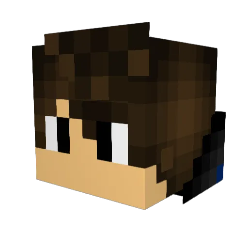 fuzzy_rat Minecraft avatar head, 3D render